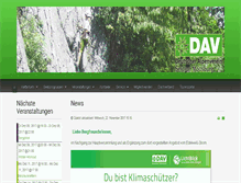Tablet Screenshot of alpenverein-moosburg.de